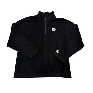 Vintage 90s Starter Steelers Fleece Pullover Men’s XL NFL Black Gold Logo